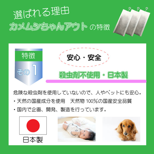 【カメムシちゃんアウト10個入】日本製 送料無料 100%天然成分 効果長持約2か月 国産ハッカ 殺虫剤不使用 効果実証済み 日本製 忌避 カメムシ対策 カメムシ忌避剤 カメムシ退治 吊り下げ ミント